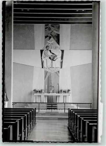 Sulz Kirche Inneres Altar Heiligenbild Ort handschriftlich Foto Original aus Archiv eines Ansichtskartenverlags