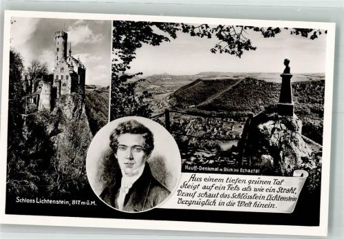 Honau Hauffdenkmal Schloss Lichtenstein