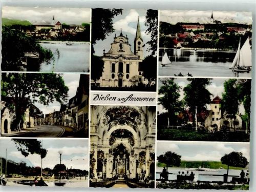 Dießen Marienmünster Seepromenade Taubenturm Verlag Rudolf Merz