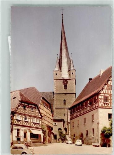 Zeil Stadtpfarrkirche Foto Original aus Archiv eines Ansichtskartenverlags Ort handschriftlich