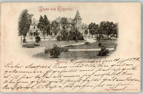 Haguenau 1897 Bahnhof