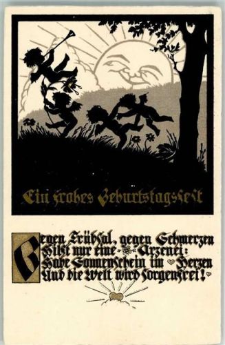 Engel Geburtstag Gedicht Verlag Dondorf A.G.B. 3319