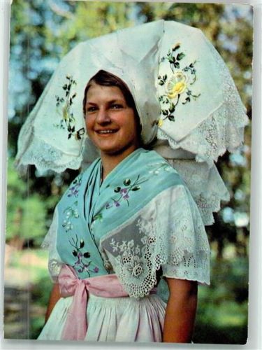 Burg Niedersorbische Tracht Ort handschriftlich