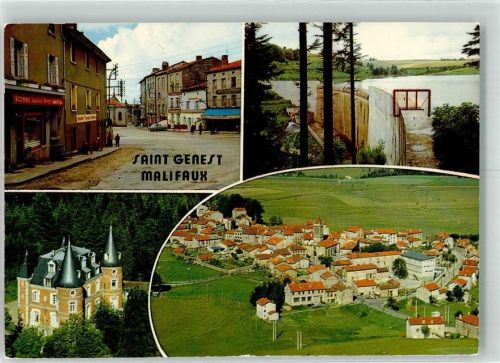 Saint-Genest-Malifaux Stausee Schloss Oldtimer