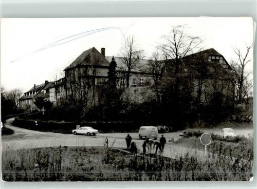 Extertal Foto Original aus Archiv eines Ansichtskartenverlags Burg Sternberg Oldtimer VW T1 Striche auf der Bildseite Ort handschriftlich