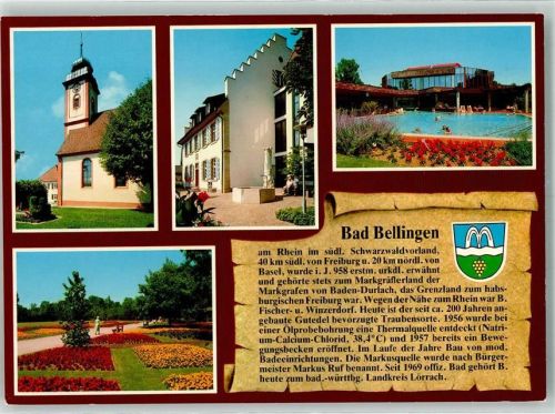 Bad Bellingen Chronik St. Leodegar Rathaus Thermalbad Kurpark