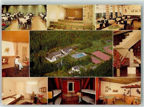 Schönau Fliegeraufnahme Gasthaus Pension Bildungs- und Freizeitstätte Heilsbach