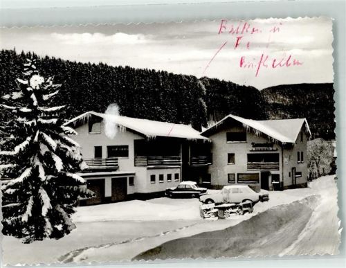 Dies Winter Gasthaus Auto FOTO KEINE AK Ort handschriftlich