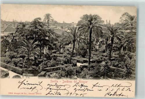 Sevilla 1905 Jardines del Alcazar
