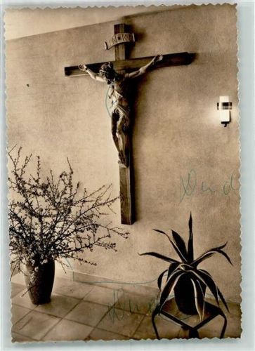 Dietenheim Kloster Brandenburg Kruzifx Ort handschrfitlich Foto Original aus Archiv eines Ansichtskartenverlags