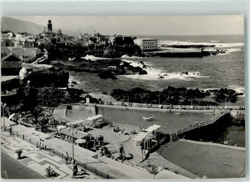 Puerto de la Cruz 1960 Picsine Saint Telmo Schwimmbad Gasthaus