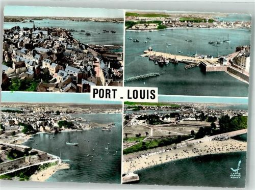 Port-Louis Fliegeraufnahme Hafen Schwimmbad Strand