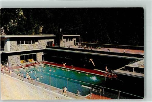 Vancouver 1958 Schwimmbad Radium Hot Springs