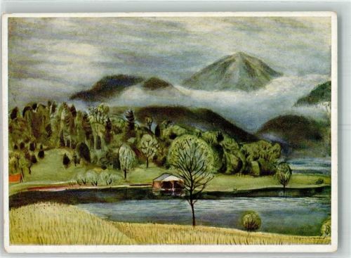 Walchensee 1937 sign. Croissant, Eugen Walchensee Bild 65/XI