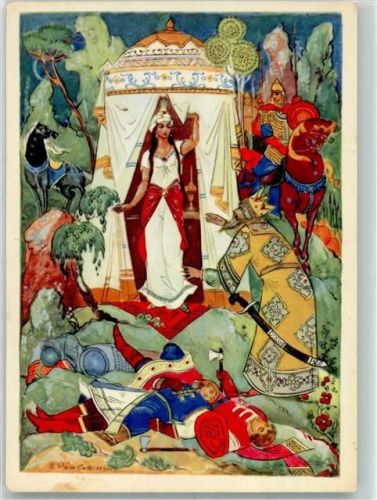 sign. Rozhkow V. Die Geschichte vom goldenen Hahn v. Alexander Puschkin