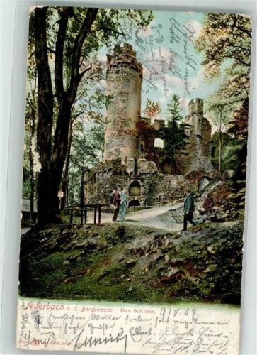 Auerbach 1907 Ruinen des Auerbacher Schlosses Verlag Louis Glaser 3168