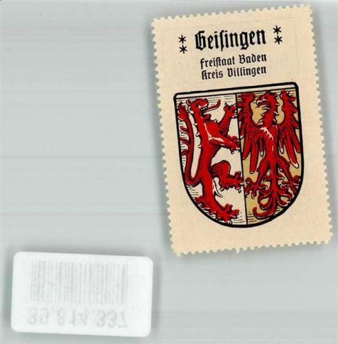 Geisingen Freistaat Baden Kreis Villingen