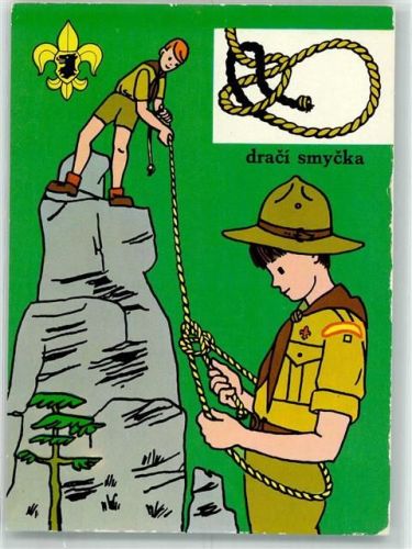 Drachenschlinge Bergsteiger Kinder sign. Havlickove E.