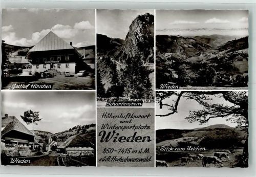 Wieden Gasthaus Hirschen Scharfenstein Belchen