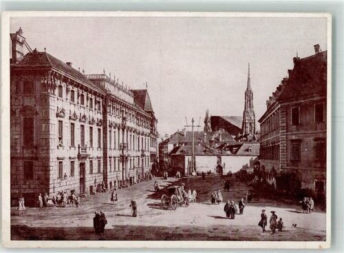 Wien sign. Canaletto Lobkowitzplatz Offizielle Bildpostkartensammlung der Geschäftsstelle Österreichhilfe Bild 3 Künstlerkarte