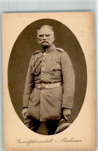 Der greise Generalfeldmarschall August von Mackensen in Uniform mit Eisernes Kreuz Verlag August Scherl