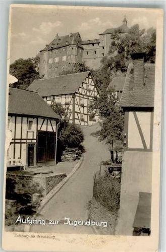 57548 W5242 Freusburg FOTO KEINE AK Jugendburg Ort handschriftlich Foto Original aus Archiv eines Ansichtskartenverlags