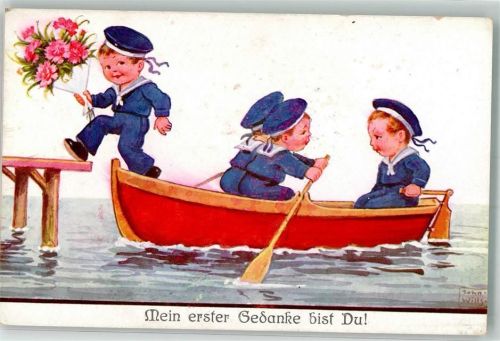 Kinderpoesie Kinder Matrosen Kinderpoesie - Mein erster Gedanke bist Du Comic