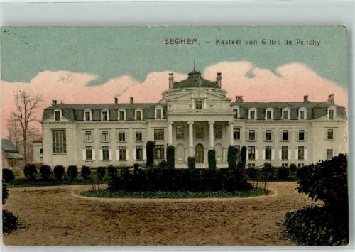 Izegem 1916 Schloss Gilles de Pelichy Feldpost WK I 8.Komp.Res.Inf.Reg. 241