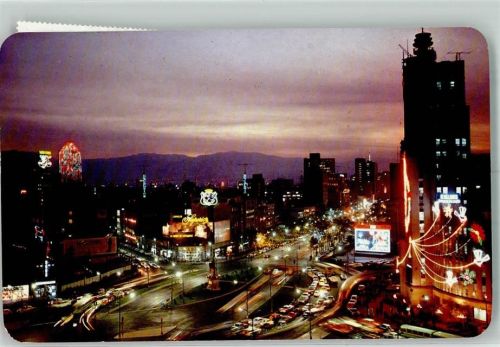 Mexiko City Reforma Boulvevard Nacht