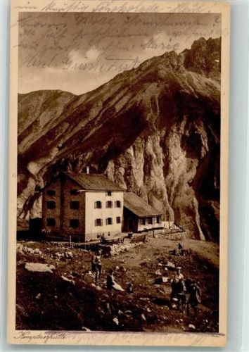 Kemptner Hütte 1924 Hüttenstempel