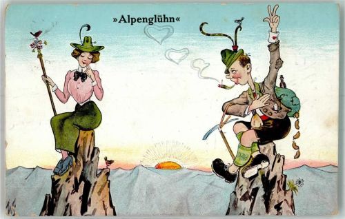 1916 Berghumor Alpenglühn WBSS 533 C.
