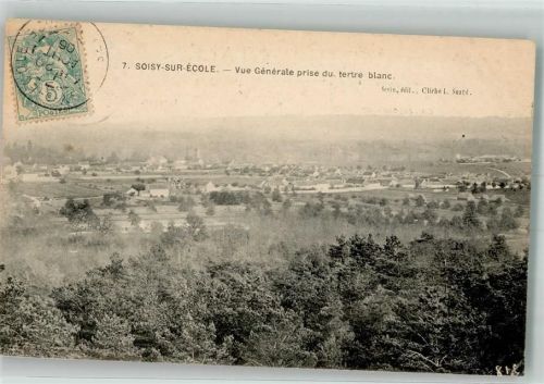 Soisy-sur-Ecole 1906 Briefmarke Bildseite
