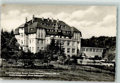 Friedrichsbrunn Foto Lindner Sanatorium FDGB