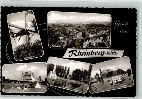 Rheinberg Windmühle Schwimmbad Marktplatz Stadtpark