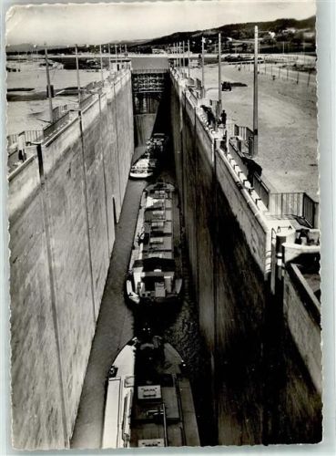 Bollene 1956 Schleuse Foto AK