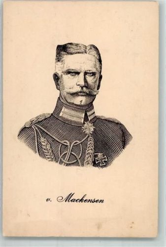 1912 Der preußische Generalfeldmarschall August von Mackensen Maschinenstempel