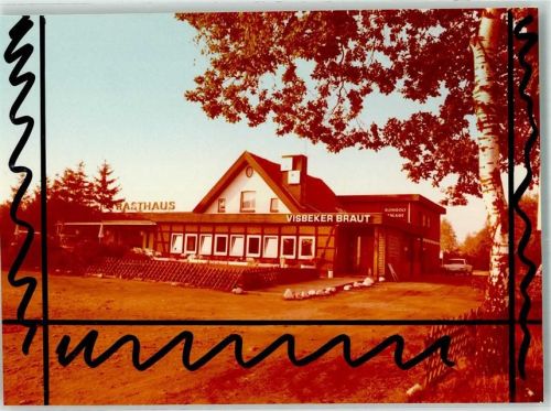 Visbek Gasthaus Visbeker Braut Ort handschriftlich Foto Original aus Archiv eines Ansichtskartenverlags