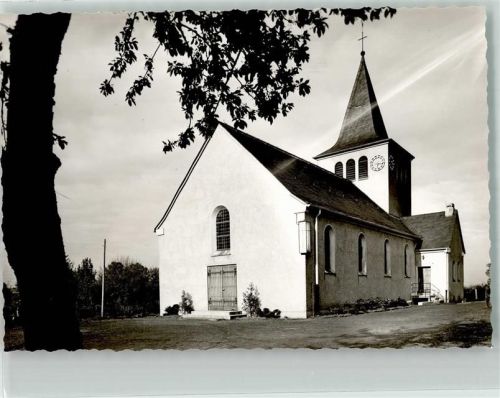 Langschede Kath. Kirche Ort handschriftlich Foto Original aus Archiv eines Ansichtskartenverlags