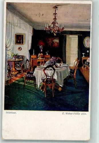 1923 sign. Weber-Fülöp Interieur Verlag Wiener Kunst B.K.W.I. Nr. 2583