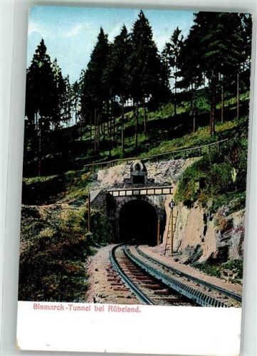 Rübeland Bismarck-Eisenbahntunnel Harz-Zahnradbahn Blankenburg-Rübeland-Tanne Karte Nr. 6 Verlag Rud. Stolle
