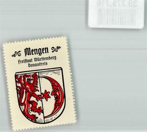 Mengen Freistaat Württemberg Donaukreis