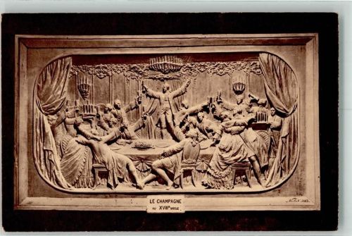Reims Nr. 15 Werbung Champagne Pommery & Greno - Bas-relief Skulptur dans la craie