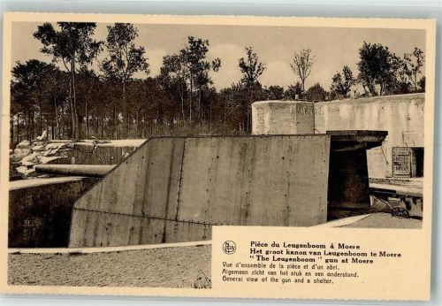 Koekelare Leugenboom General view of the gun and a shelter WK I