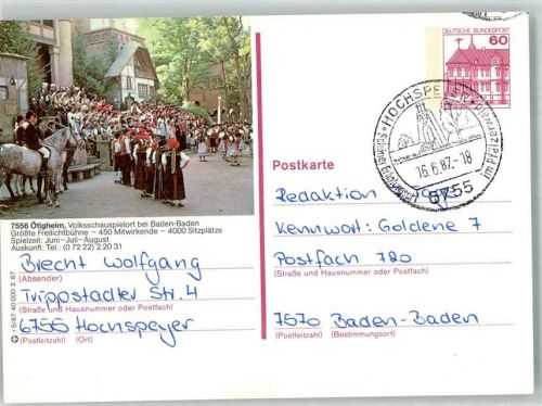 Ötigheim Szene aus dem Volksschauspiel auf der Freilichtbühne