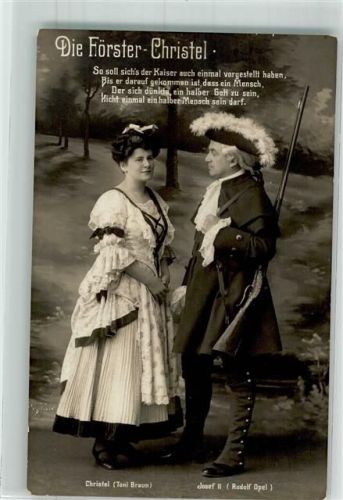 1912 Die Förster Christel Toni Braun und Rudolf Opel