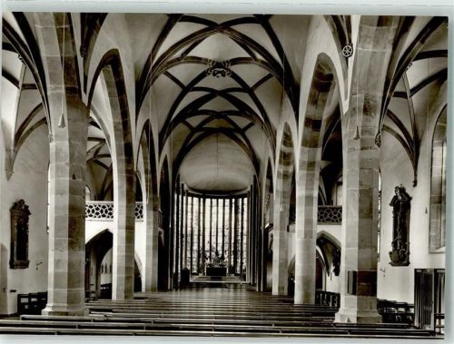 Buchen Inneres der Stadtkirche St. Oswald