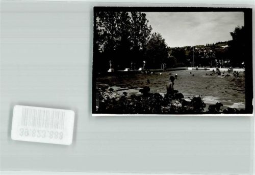 Vellberg Schwimmbad Ort handschriftlich Foto Original aus Archiv eines Ansichtskartenverlags