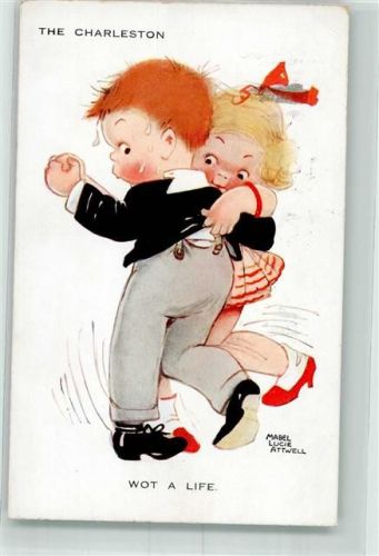 Kinder Tanz The Charleston Valentines Attwell Serie 1180 Attwell, M. L. Künstlerkarte