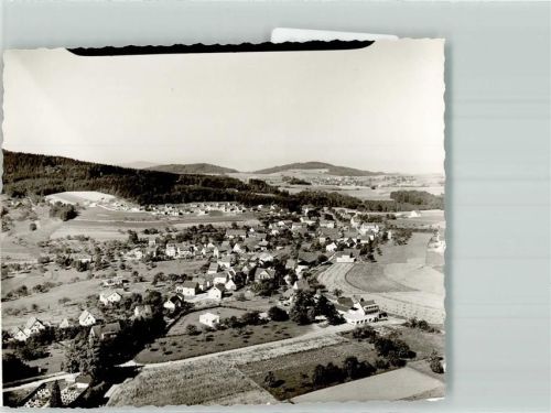 Siedelsbrunn Vogelschau Ort handschriftlich Foto Original aus Archiv eines Ansichtskartenverlags