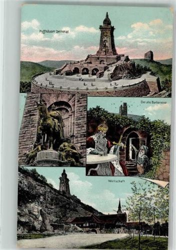 Steinthaleben 1913 Kaiser-Wilhelm I. Denkmal Gasthaus Barbarossa